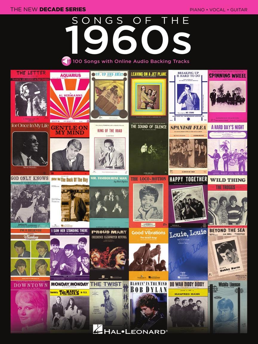 Songs of the 1960s - New Decade Series Book/Online Media: The New Decade Series with Online Play-Along Backing Tracks