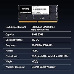fanxiang SODIMM DDR5 4800MHz RAM 64GB Kit