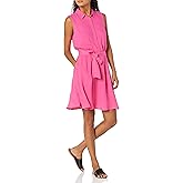 Amazon Essentials womens Sleeveless Relaxed-Fit Woven Shirt Dress