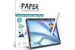 2 Pack Paper Screen Protector for iPad Air 11 Inch M3/M2 2025/2024 Model, Matte PET Paper Film for iPad Air 11 inch for Drawi