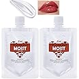 JCOOS Lip Gloss Base 2PCS Moist Lipgloss Base (100g), Lip Gloss Base Clear, Moisturizing, Glossy, Non-Stick Lip Primer for Lipstick Lip Oil, Lip Gloss Making Supplies DIY Beginner Lip Gloss Making Kit
