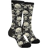 bassyil Novelty Crew Socks Casual Crazy Dress Socks For Women Men
