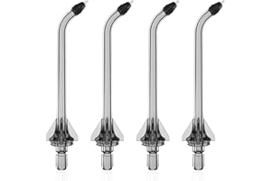 FUNSEE Replacement Heads for Nicwell Oralfree Water Flosser, Replacement Periodontal/Pocket Tips Oral Irrigator Jet Tip（ 4 Pack