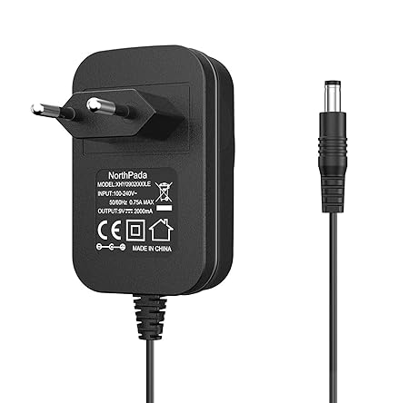 NorthPada Netzteil 18W 9V 2A für Arduino UNO R3 REV 3 / Mega 2560 R3 / Elegoo UNO R3 / IEIK UNO R3 5,5 x 2,1 mm
