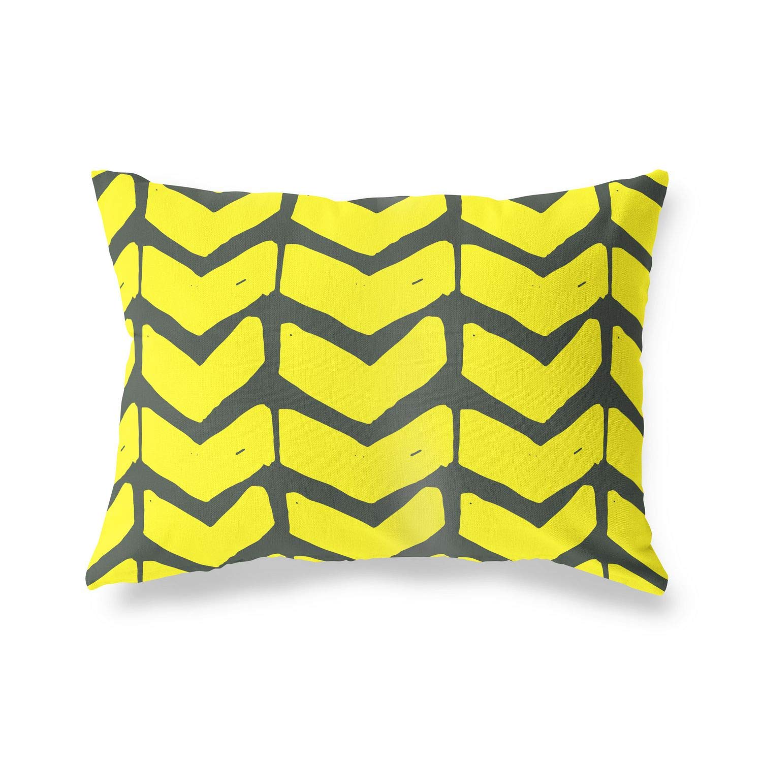 BonaMaison Decorative Cushion Cover, Neon Yellow-Fume Throw Pillow Covers, Home Decorative Pillowcases for Livingroom, Sofa, Bedroom, Size: 45X60 Cm - Designed and Manufactured in Turkey