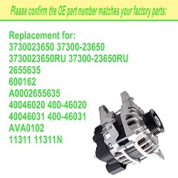 SHICHU Alternator Compatible with 2007-2012