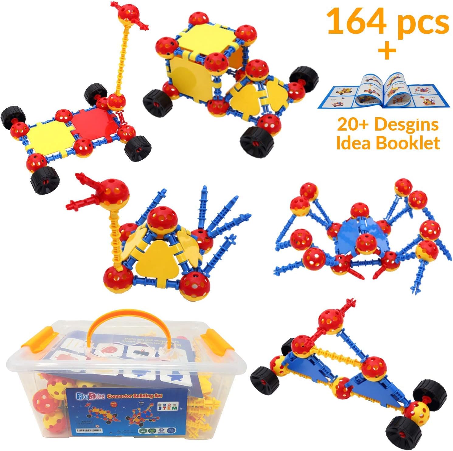 The 10 Best Iq Builder Educational 164 Piece Toy Building Set