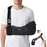 joingood Arm Sling Shoulder Immobilizer for Women and Men, Fits Left or Right Arm - Rotator Cuff &amp; Elbow Injury Support Brace with Waist Strap, Breathable Comfort Design, S