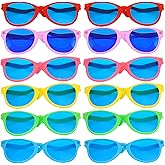 Kabcifea 12 Pieces Jumbo Plastic Sunglasses, Novelty Clown Props Party Sunglasses Giant Funny Glasses Oversized Eyewear for Festival Costume Cosplay Party Supplies Accessories