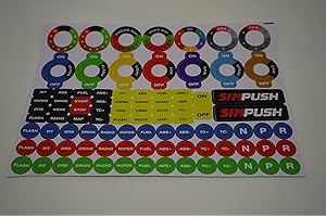 SIMPUSH SIM Racing Sticker Decals