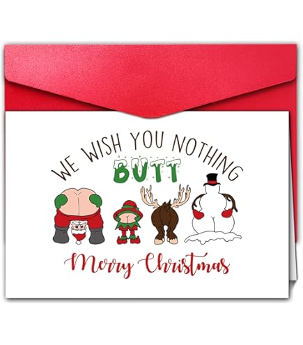 Tarjeta De Felicitación De Navidad Retro Con Sobre - Diseño Premium, Feliz Navidad Y Año Nuevo - 11.5 X 17 Cm