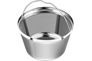 8-12 Cup Reusable Basket Permanent Coffee Filters, Perfect Fit 8-12 Cup Hamilton Beach Cuisinart Basket-Style Coffee Maker Fi