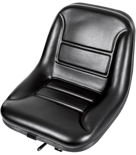 TRAC SEATS Black High Back Seat For Kubota Lawn Mowers & Tractors – Fits F2880, F3560, GF1800, GR2110, TG1860