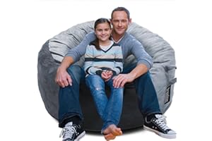 BREADSAC Bean Bag Chairs, Memory Foam Bean Bag Chair for Adults/Teens/Kids, Velvet Lazy Sofa Furniture with Removable High-Rebound Memory Foam for Living Room Bedroom College Dorm