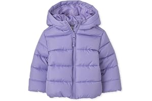 The Children's Place Baby and Toddler Girls' Medium Weight Wind-Resistant, Water-Resistant Puffer Jacket