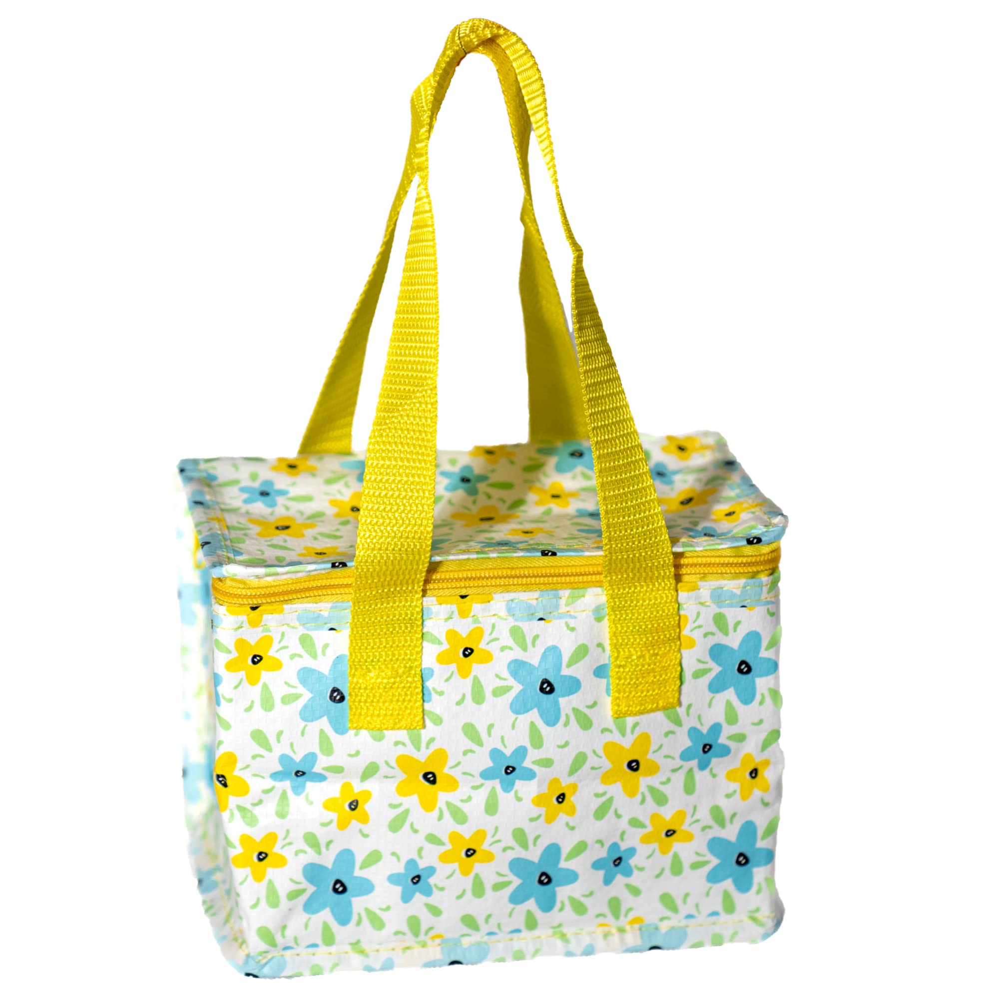 Happy Planet Giftshop Foil Lined Lunch Bag 21 x 12 x 16cm (Summer Flowers Design)