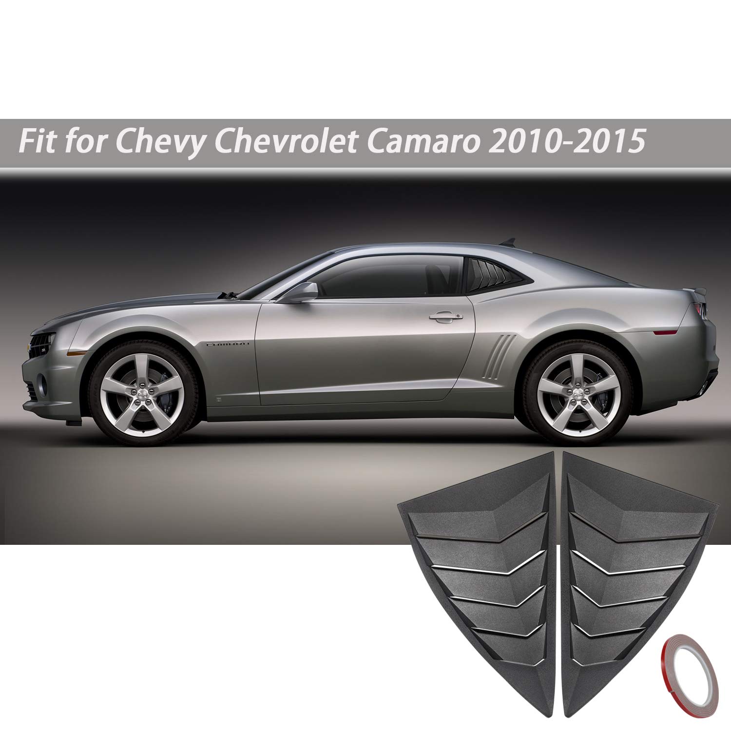 Window Louvers for Camaro 20102015 LS LT RS SS GTS Side Window Scoop