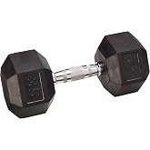 Champion Rubber Encased Solid Hex Dumbbell