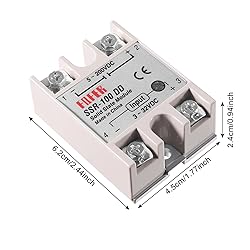 Alinan 2pcs SSR-100DD Solid State Relay DC to DC