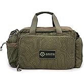 GRITR Tactical Range Bag for Handguns and Ammo - Military Style Duffle Bag for Shooting, Hunting, Travel, Everyday Carry, Medical, Competition - Tactical Gun Case for Pistol and Gear Storage