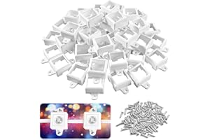 TTQ 45 Set Light Clips Compatible with Govee H705A/B/C/H805 Permanent Outdoor Lights,Outdoor Waterproof Light Mounting Bracket Clip with Screws(Not Compatible with Pro Version Outdoors Lights)