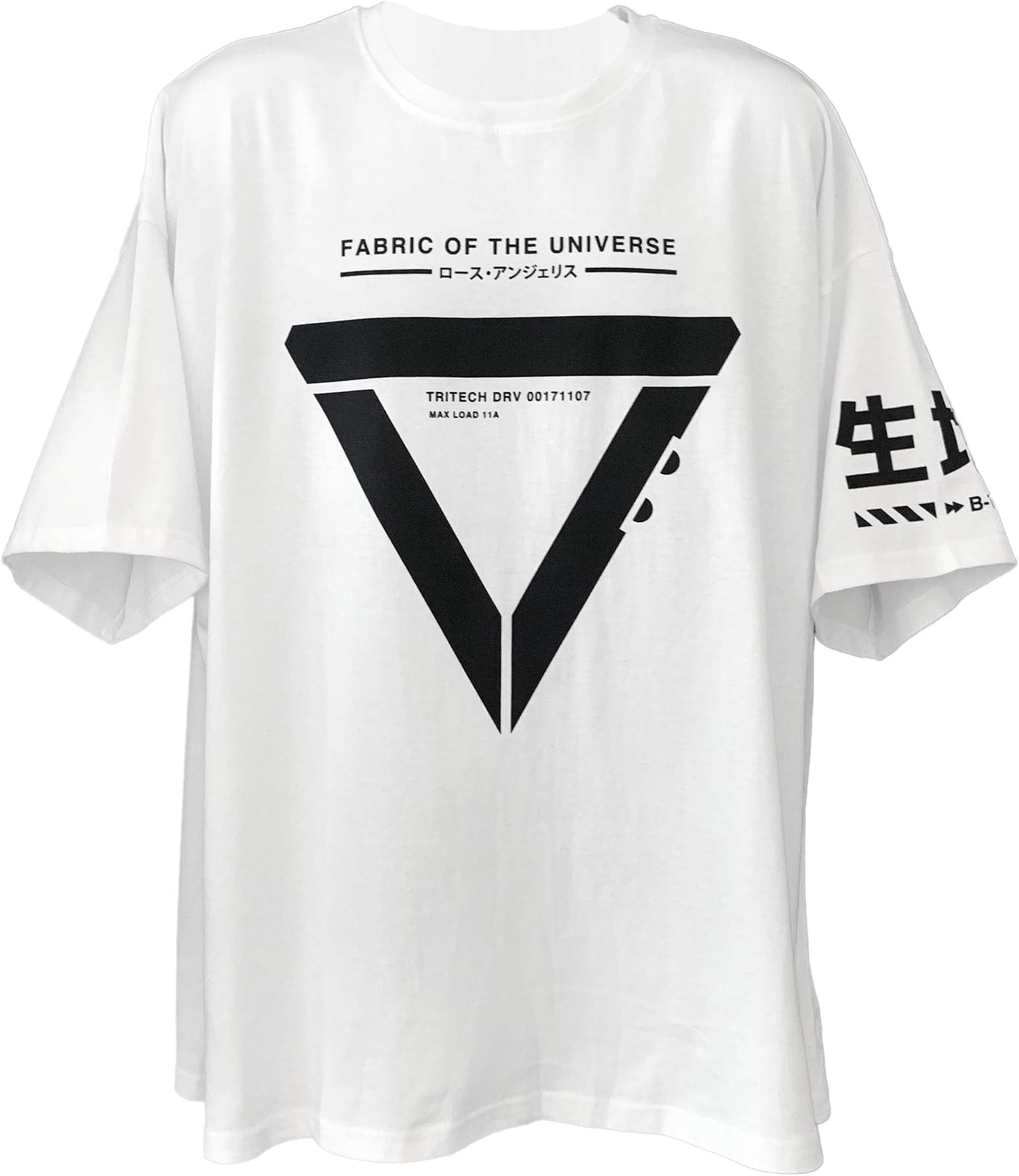 Fabric of the Universe Oversized Japanese Streetwear Techwear Loose Fit Short Sleeve T-Shirt