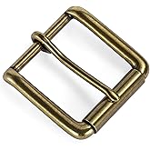 TYWestyles 1.5 inch Belt Buckle Single Prong Solid Antiqued Brass for Men Women Belt