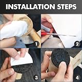 Shinfly Furniture Pads Floor Protectors 3 Rolls 1 m Felt Self-Adhesive Black view 8
