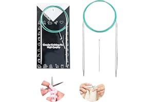 Circular Knitting Needles, 3.0mm/US2.5, high Quality Stainless Steel, Smooth Seams, 100 cm/40 inches, for Beginners Knitting 