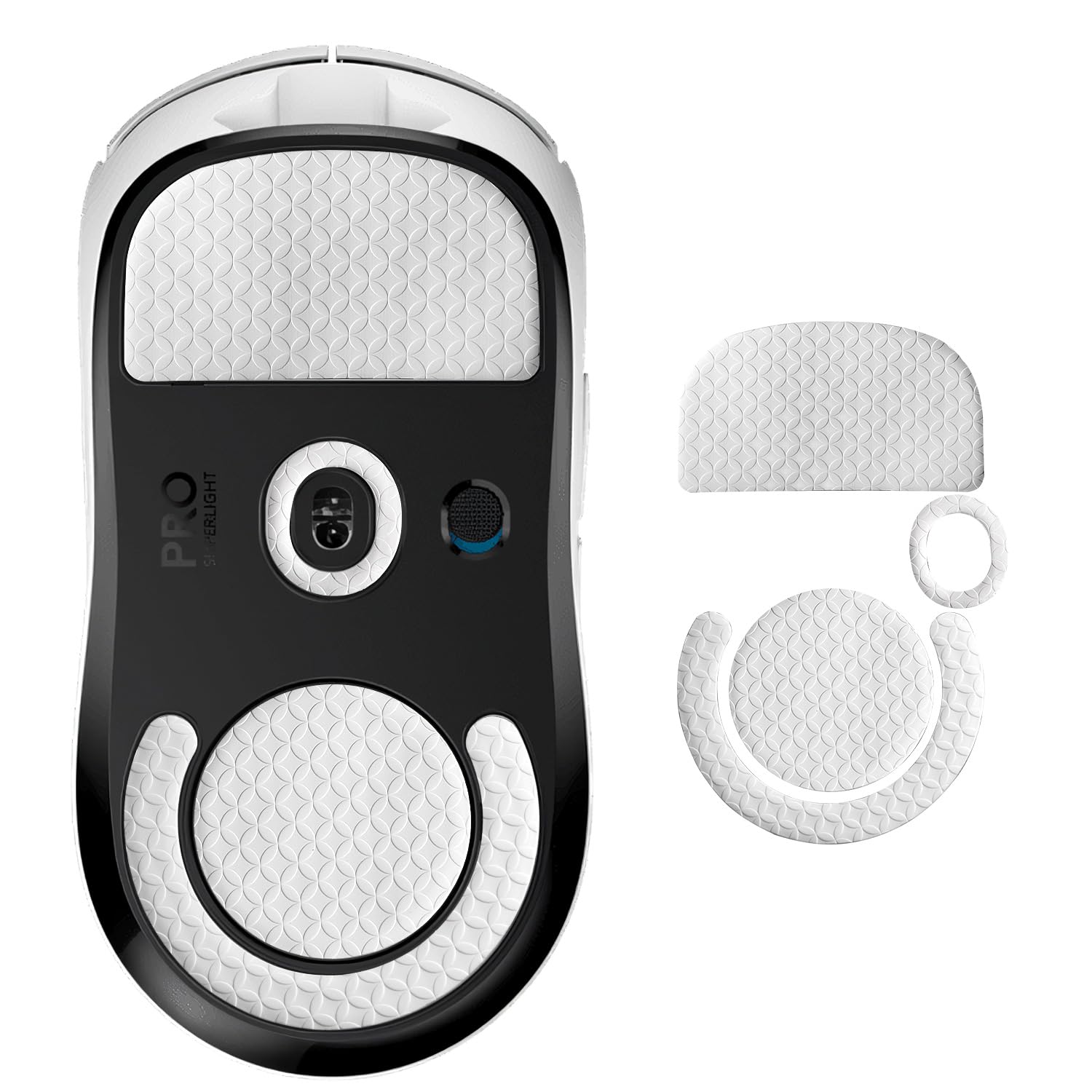 yiodelu Smooth Sliding Mouse Skates for Logitech G Pro X Superlight Mouse Feet Replacement(PTFE,White) Rounded Edges Durable and Ultra-Smooth Gaming Mouse Glider for G Pro Superlight