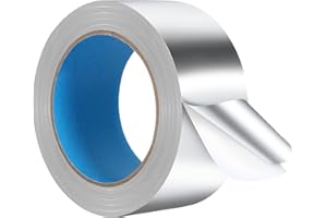 KIWIHUB Aluminum Foil Tape, 2 inch x 82ft(3.9 Mil), Heavy Duty HVAC Tape, Insulation Adhesive Metal Tape for Ductwork, Dryer Vents Pipe, Sealing and Repairing