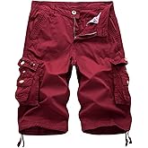 Leward Men's Cotton Twill Cargo Shorts Outdoor Wear Lightweight