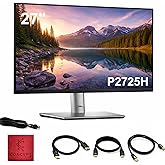 Dell Pro P2725H Plus 27" FHD Monitor with HDMI, DisplayPort &amp; USB Cables | Anti-Glare IPS 27" FHD Monitor, Tilt/Swivel/Pivot/Height Adjustable, ComfortView Plus, Flicker-Free, 4-Port USB Hub Included
