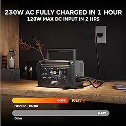 Flashfish T300pro 300W Portable Power Station 230Wh