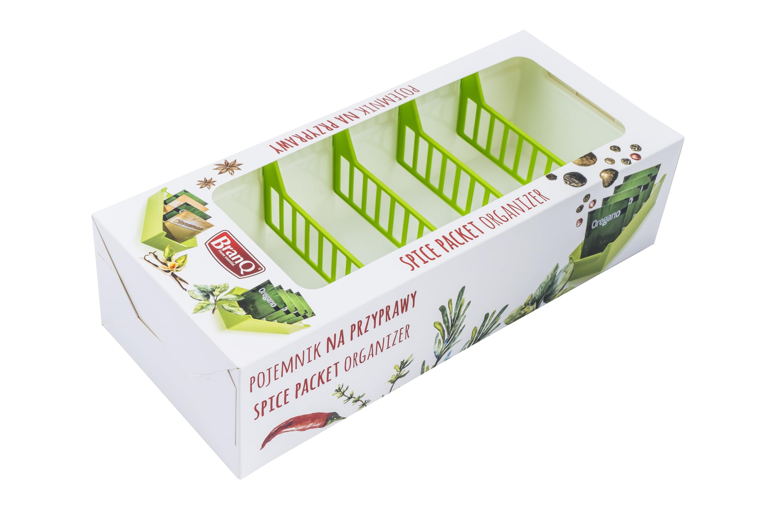 BranQ kitchen organiser, plastic, green, 30.3 x 12.8 x 8 cm