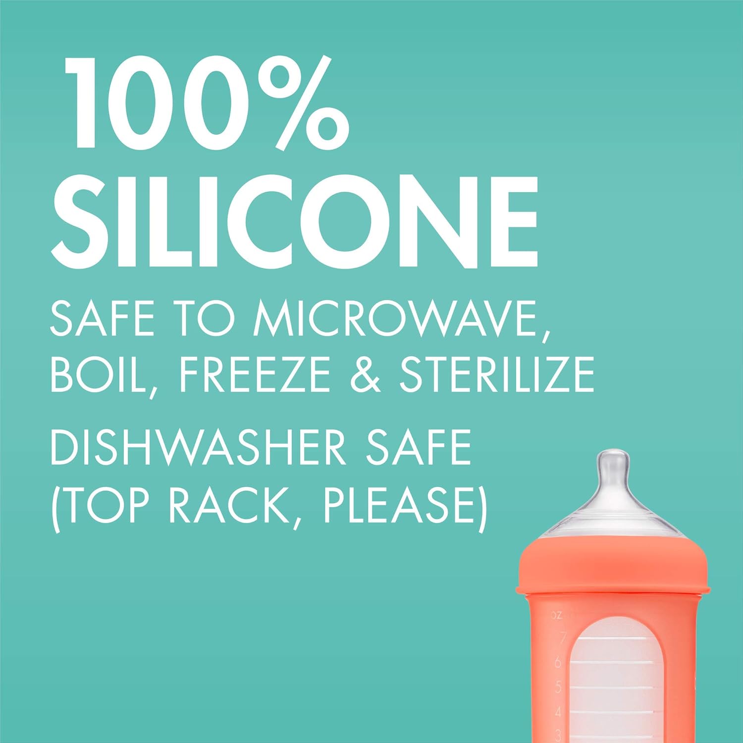 Boon NURSH Reusable Silicone Pouch Bottles, 8 Ounce (Pack of 3) : Baby