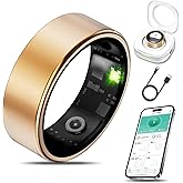 Milavan Smart Health Ring for Women Men Fitness Tracker with Heart Rate, Blood Oxygen, Blood Pressure, Sleep Monitoring, Step Counting, IP68 Waterproof for iOS and Android, No APP Fee, Rose Gold 8