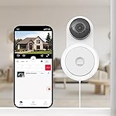 YI 2K Indoor Security Camera with Adhesive Mount, 2-Way Audio, AI Human/Vehicle/Pet Detection, Alerts, Night Vision, Wall/Win