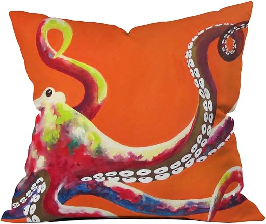 Amazon Com Deny Designs Clara Nilles Jeweled Octopus On Tangerine