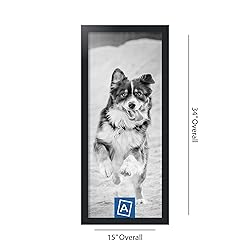 ArtToFrames 13x32 Inch Black Picture Frame, This