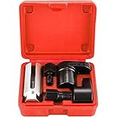 Acymner 5PCS O2 Sensor Removal &amp; Thread Chaser Tool Set | O2 Sensor Socket Set for Automotive Oxygen Sensors, Oxygen Sensor Socket Set, 22mm Offset Wrench with 3/8"&amp;1/2" Drives (Red)
