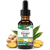 Natures Answer Ginger Root 1000 mg, 1 oz - Alcohol Free Extract - Supports Stomach Function - Vegan - Vegetarian - Non-GMO - Gluten Free