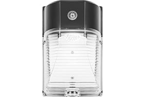 CINOTON 26W LED Wall Pack Light with Dusk to Dawn Sensor, 3000LM [100-277Vac] LED Wall Lights IP65 Waterproof Outdoor Security Flood Lighting for Garage Warehouse Garden 5000K-Daylight 1 Pack