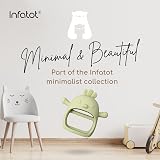 Infatot Teething Mitten Chicken Silicone Baby Glove Teether Olive view 7