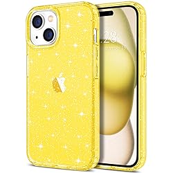 Hython Case for iPhone 15 Plus Case Glitter, Cute