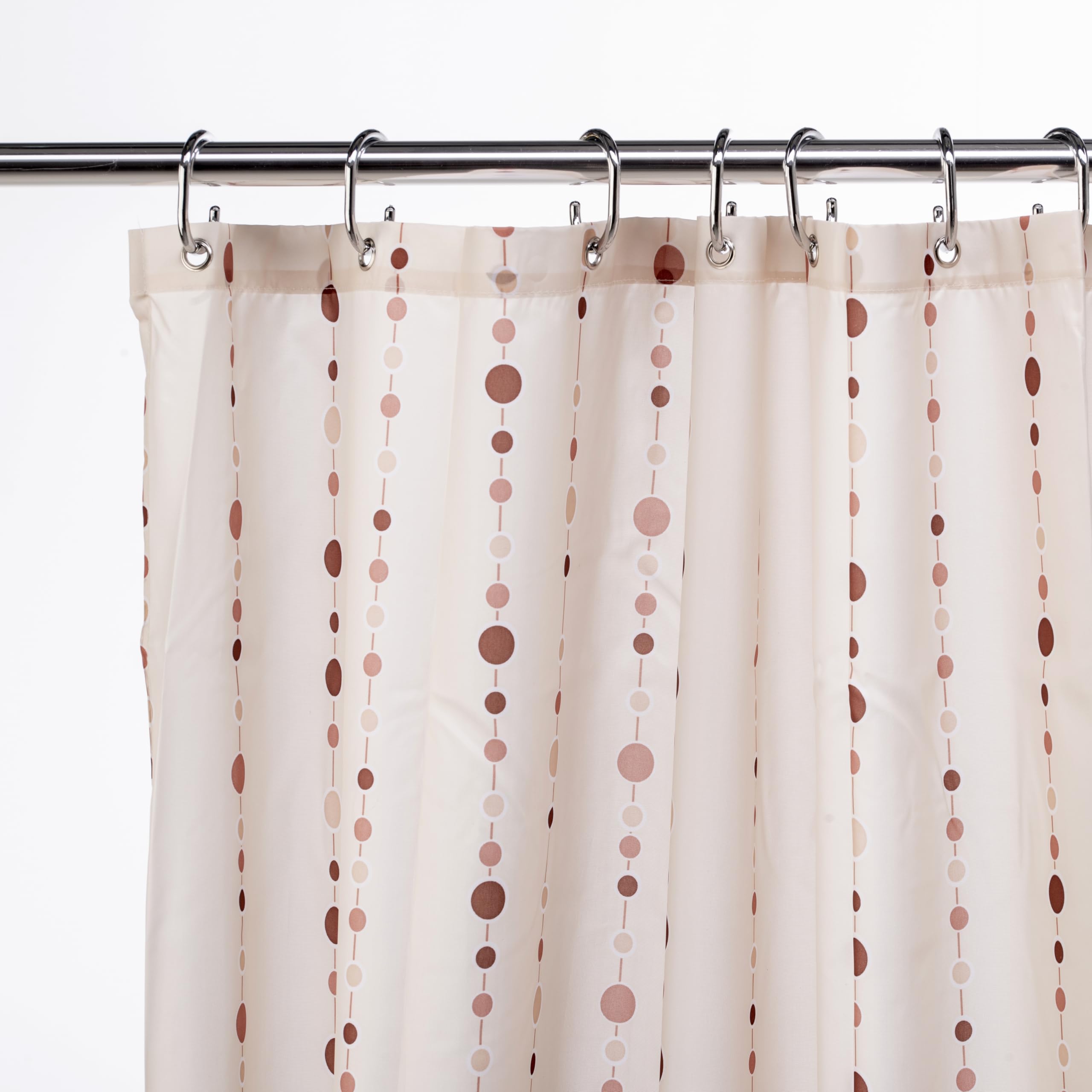 Croydex Dotty Textile Shower Curtain,1800 x 1800mm