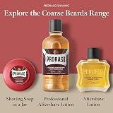 Proraso Shaving Soap in Bowl for Coarse Beards 150ml Sandalwood Shea Butter Red view 4
