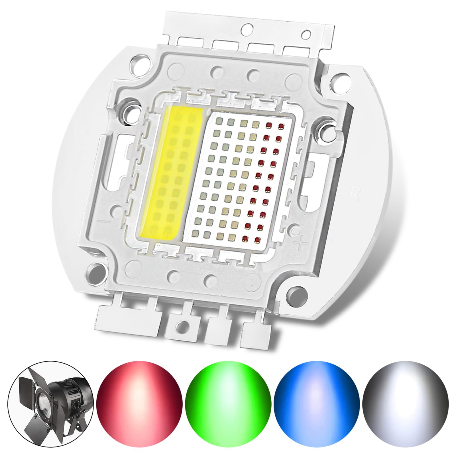 200W RGBW 4IN1 SMD COB Integrated Light Source, LED Beads, Chip, Lamp Bulb for Stage Lights