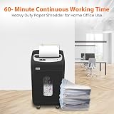 VidaTeco Cross Cut Paper Shredder 20-Sheet 60 Min Auto Jam Proof 30L Bin view 4