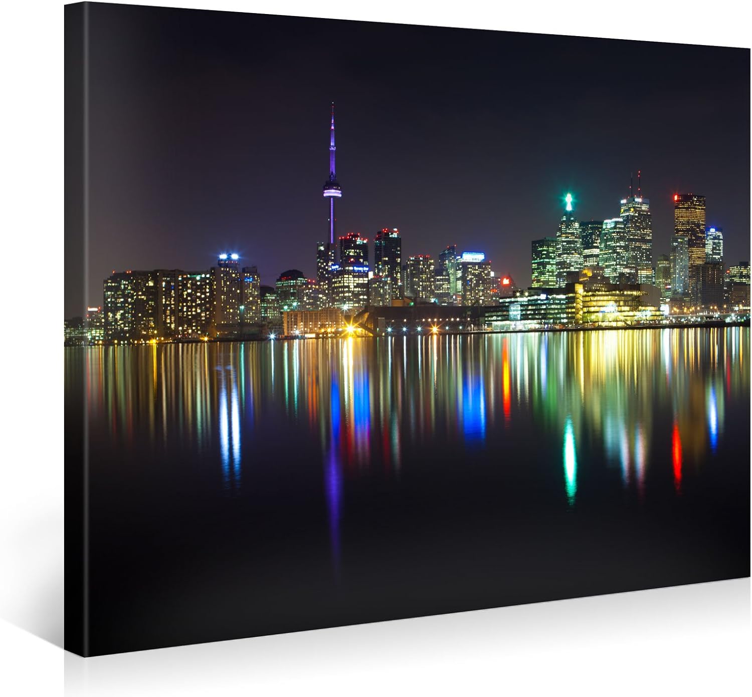 Large Canvas Print Wall Art Toronto City Panorama 40x30 Inch Cityscape Canvas Picture